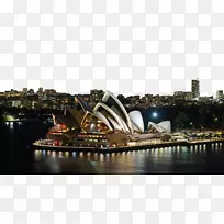 悉尼歌剧院高清电视1080 p4k分辨率壁纸-悉尼歌剧院夜景