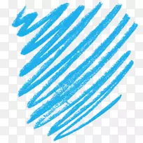 人行道粉笔透明和半透明无图标粉笔线拉蓝色图案