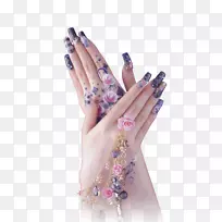 人造指甲星座指甲艺术u661fu5a7u7f8eu7532u574a凝胶指甲.创造性手指