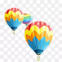 气球彩虹色降落伞