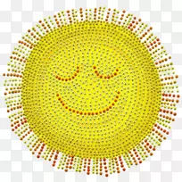 免费插画-微笑向日葵