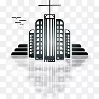艺术装饰建筑艺术新锐剪贴画-教堂