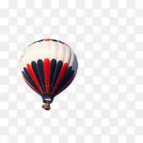 热气球-红黑热气球