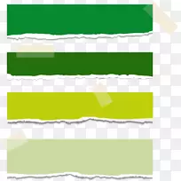 纸胶带贴纸横幅-纸带创意撕扯纸绿色