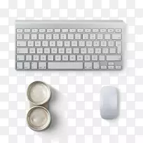 电脑键盘macintosh电脑鼠标魔术鼠标2白色键盘和鼠标