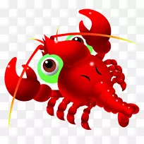 龙虾动画剪辑艺术-新鲜龙虾尾巴