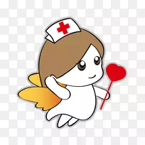 护士护理保健医生-卡通护士天使