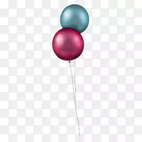 气球图标-两个气球