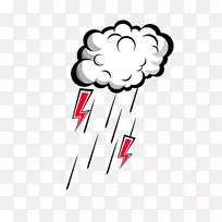 雷雨阴-卡通云雨