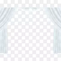 窗帘窗-白色窗帘