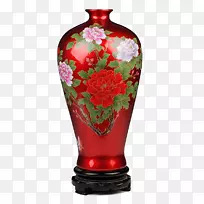 景德镇花瓶釉装饰甜瓜釉瓷瓶花瓶