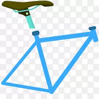 自行车车架单速自行车卡通自行车座椅附件