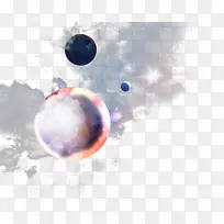 天空行星球体近景壁纸-太空星系行星