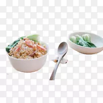 培根米饭，炒饭，米粉，亚洲菜-培根米饭