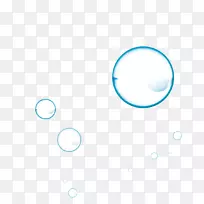 圆形区域图案-蓝色透明水滴