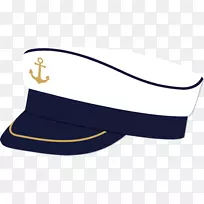 帽水手漆海军帽