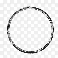 画笔圆圈-简单钢笔环