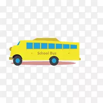 卡通巴士汽车-校车卡通图片
