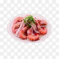虾干，亚洲菜，盐腌肉，纳帕卷心菜干虾蒸培根形象