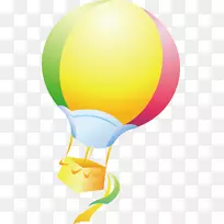 热气球剪贴画彩色热气球图片