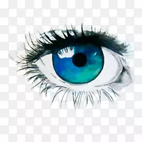 水彩画眼睛艺术水彩画眼睛