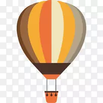 免费赠送的气球-简单的平面卡通热气球