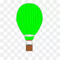 热气球绿热气球