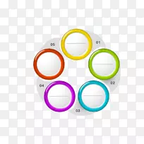 品牌标志圆环-ppt颜色环