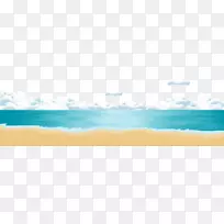 蓝天能海壁纸-夏季凉爽的蓝色海滩