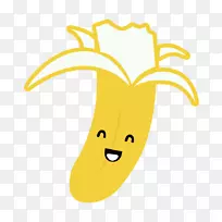 剪贴画-笑脸卡通香蕉