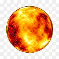 地球熔岩行星穆斯塔法-金色月亮图片