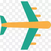 圣托里尼可伸缩图形飞机图标-飞机