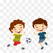 儿童发展使人相信教育学前男孩乐队踢足球