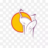 苏尼尼鸟图-手绘天鹅