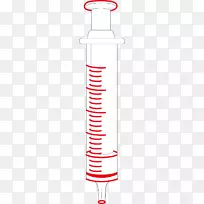 区域角字体-红色注射器