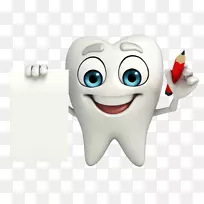 牙齿病理学牙科摄影.可书写的牙齿