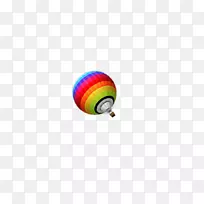 热气球圆圈电脑壁纸彩虹色热气球装饰