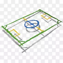 足球场绘制.绘制的足球场