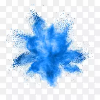 粉尘爆炸红柱摄影白蓝鲜砂花效应元素