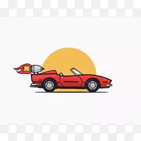 跑车汽车设计图例-火箭车