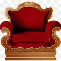 相思沙发椅.漆红色沙发座