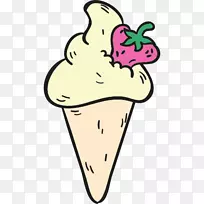 可伸缩图形剪贴画-冰淇淋