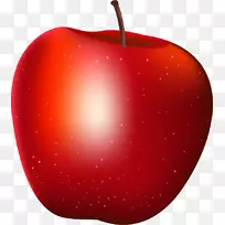 苹果奥格里斯水彩画红手漆红苹果果