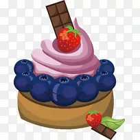 奶酪蛋糕Android插图-蓝莓巧克力蛋糕