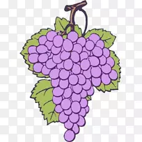 普通葡萄酒夹艺术.紫葡萄