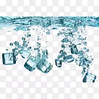 冰立方水冰壶清冰喷雾水涟漪