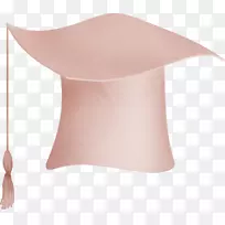 角博士淡粉色帽