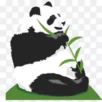 大熊猫熊可爱的剪贴画-可爱的熊猫