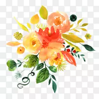 花卉设计水彩画装饰图案