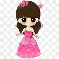 卡通谷歌图片u0413u04afu043du0436-公主粉红色裙子